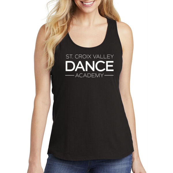 District Women's V.I.T. Gathered Back Tank - Printed Logo Thumbnail