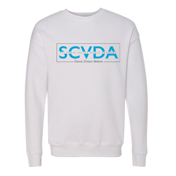 BELLA + CANVAS - Sponge Fleece Drop Shoulder Crewneck Sweatshirt - Printed Logo Thumbnail